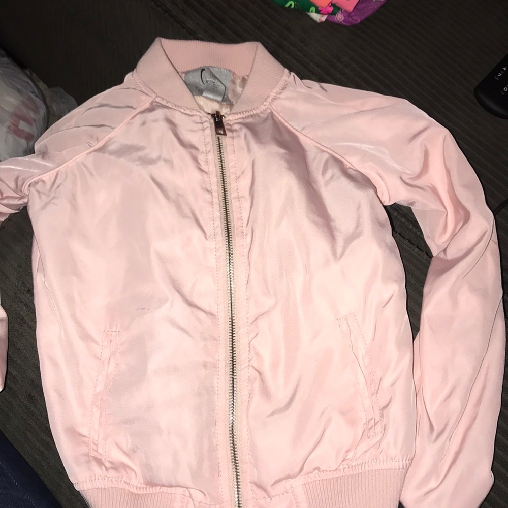 Pink lady bomber jacket size XS
